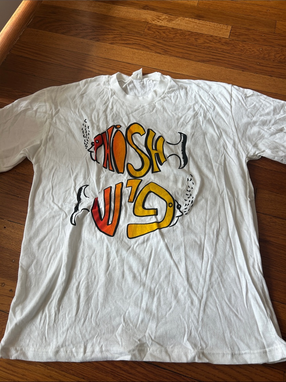 VINTAGE Phish Shirt M 90s Double Sided Hebrew Band 90s Single Stitch*